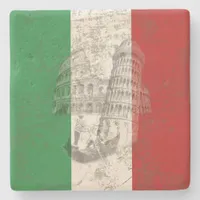 Flag and Symbols of Italy ID157 Stone Coaster