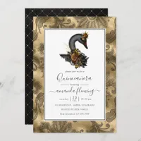 Black Swan Quinceañera Invitation