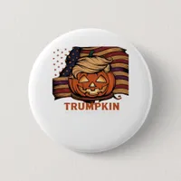 Halloween, Pumpkin Trumpkin, Make Halloween Great  Button