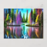 Colorful Forest Postcard