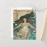 Ophelia Mixed Media Collage Postcard