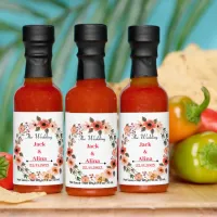 Wedding Template with Flower Hot Sauce