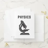 School File for Physics Projects for Student Pocket Folder