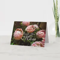 Thank You Mum Protea flower Card