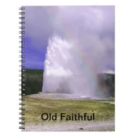 Old Faithful in Yellowstone National Park Notebook