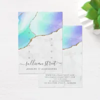 Agate Marble Multi Stud Earrings Display Card