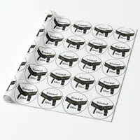 Martial Arts 1st Degree Black Belt Wrapping Paper