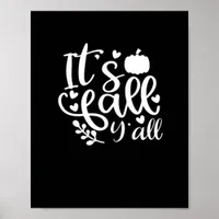 It’s Fall Y’all! Trendy Graphic Poster