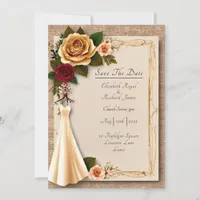 A Day to Remember Wedding Dress Invitation