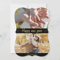 Elegant handwritten new years cards