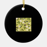 Whimsigoth Snail Classic Ceramic Ornament