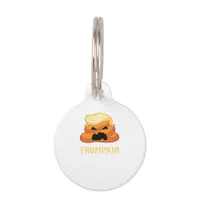 Trumpkin Poop Funny Halloween Pet ID Tag