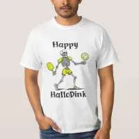 Happy Hallodink | Halloween and Pickleball Pun T-Shirt