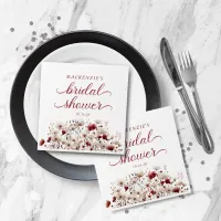 Late Summer Wildflower Boho Bridal Shower Napkins