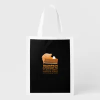 Funny  Tshirt Pumpkin Pie Thanksgiving Fall Grocery Bag