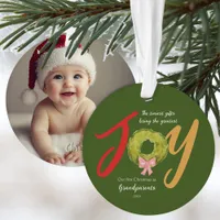 Grandparents First Christmas Keepsake Memento Joy Ornament