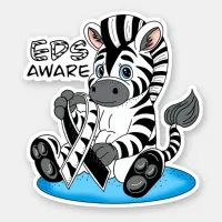 EDS Awareness Zebra Ribbon  Sticker