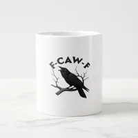 Gothic Crow Funny F-Caw-F Humor Essential Creative Giant Coffee Mug