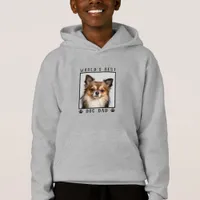 World's Best Dog Dad Paw Prints Dog Photo Hoodie