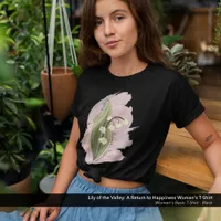 Lily of the Valley Happiness Watercolor Style T-Shirt