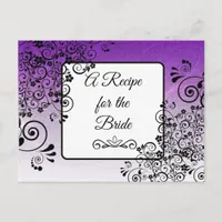 A Recipe For the Bride Wedding Recipe Card