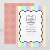 Preppy Pastel Final Fiesta Margarita Bachelorette Invitation