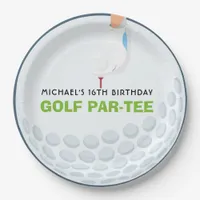 Fun Golf-Themed Birthday Party Paper Plates