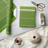Football Field Green Turf Birthday Wrapping Paper