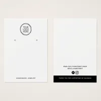 Add Your Logo Earrings Display Card