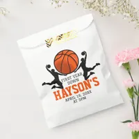 Basketball First Year Down 1st Birthday Favor Bag