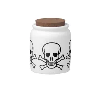 Skull and Crossbones Candy Jar