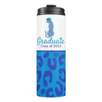 Graduation Blue Leopard