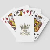 No Kings In America Vintage Graphic Poker Cards