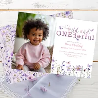 Wild and ONEderful 1st Birthday Photo Invite