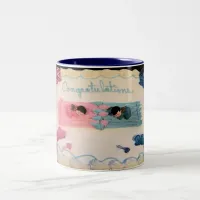 Congratulations Baby! Two-Tone Coffee Mug