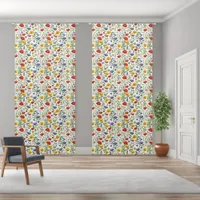 Colorful Wildflowers Elegant Floral Summer Flowers Blackout Curtains