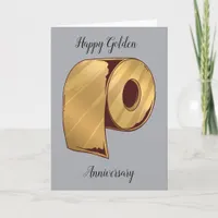 Golden Anniversary Toilet Paper Humor Card