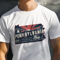 Retro Travel Iconic Pennsylvania Graphic T-Shirt