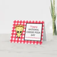 Happy National Cheese Pizza Day September 5th Card