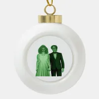 Till Death Do Us Part Classic Retro Design Ceramic Ball Christmas Ornament