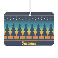 Southwest Sunset Pines Design Personalized Air Freshener