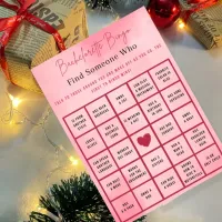 Marbel Gold Glitter Bachelorette Bingo Party Game Invitation