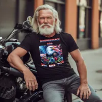 Majestic Eagle Flying Independence Day T-Shirt