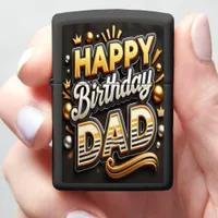 Creative Birthday Wishes for Dad in Vibrant Colors Zippo Lighter