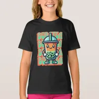 Boba Bubble Tea Kawaii Cute Cartoon T-Shirt