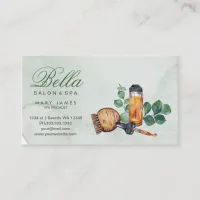 salon and spa business card appointment card