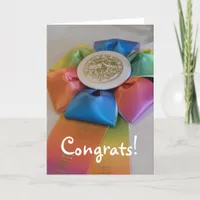Colorful Ribbon, Congrats! Card