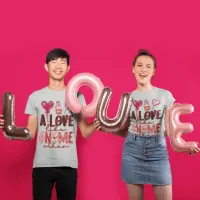 Love Like Gnome Other Couple Monogram Heart T-Shirt