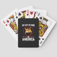 No Kings In America Save I Dissent Minimal Freedom Poker Cards
