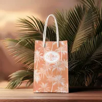 Hawaiian Palm Tree Silhouette Pattern Tacao ID1093 Medium Gift Bag